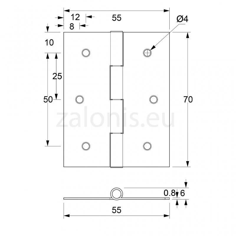 ΜΕΝΤΕΣΕΣ ΠΛΑΚΕ ΣΙΔΕΡΕΝΙΟΣ 70x55 ΧΡΥΣΟ ITALY